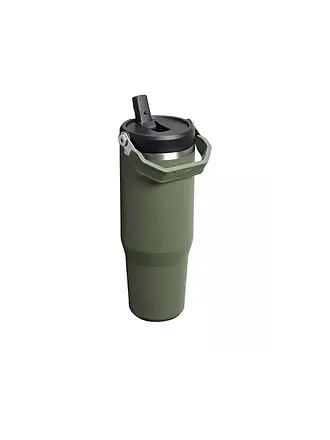 STANLEY | Isolierflasche - Thermosflasche Classic FLIP STRAW 2.0 0,8l  Black | olive